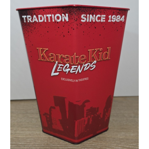 Karate Kid Legends Tin Popcorn Bucket Cinemark Exclusive 2025 New in Hand - Picture 8 of 8
